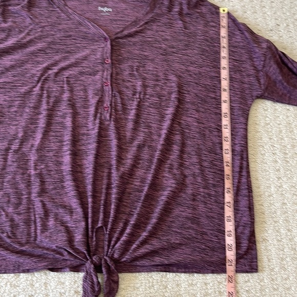Hyba Tie-Front Long Sleeved Top Size Large - Picture 10 of 11
